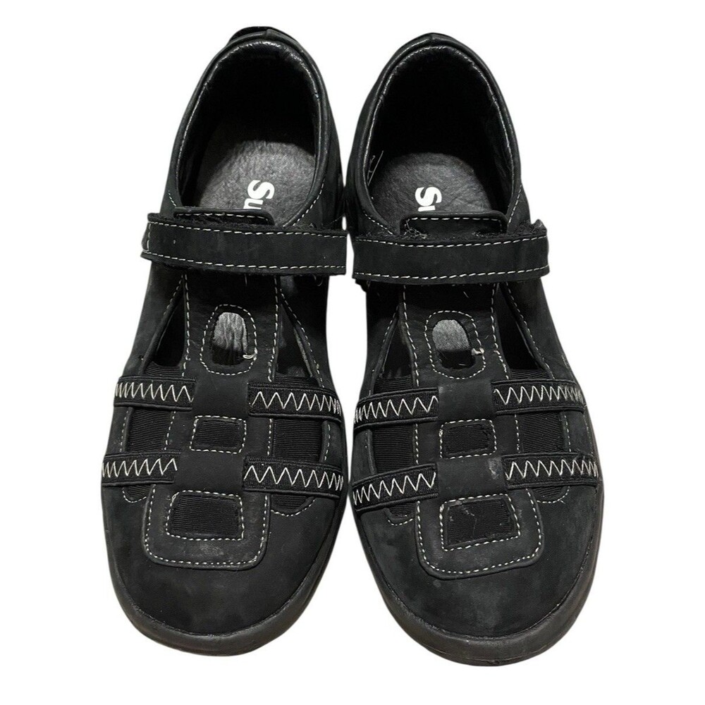 Sure Fit Women’s 6.5 Wide Acapulco Adjustable Straps Orthopedic Black